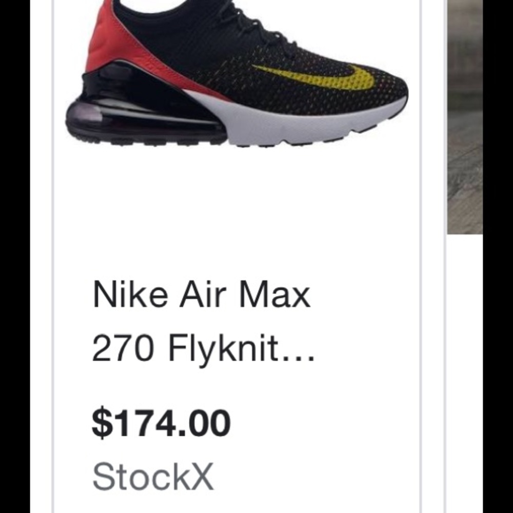 Nike Air Max 270 Flyknit yellow strike